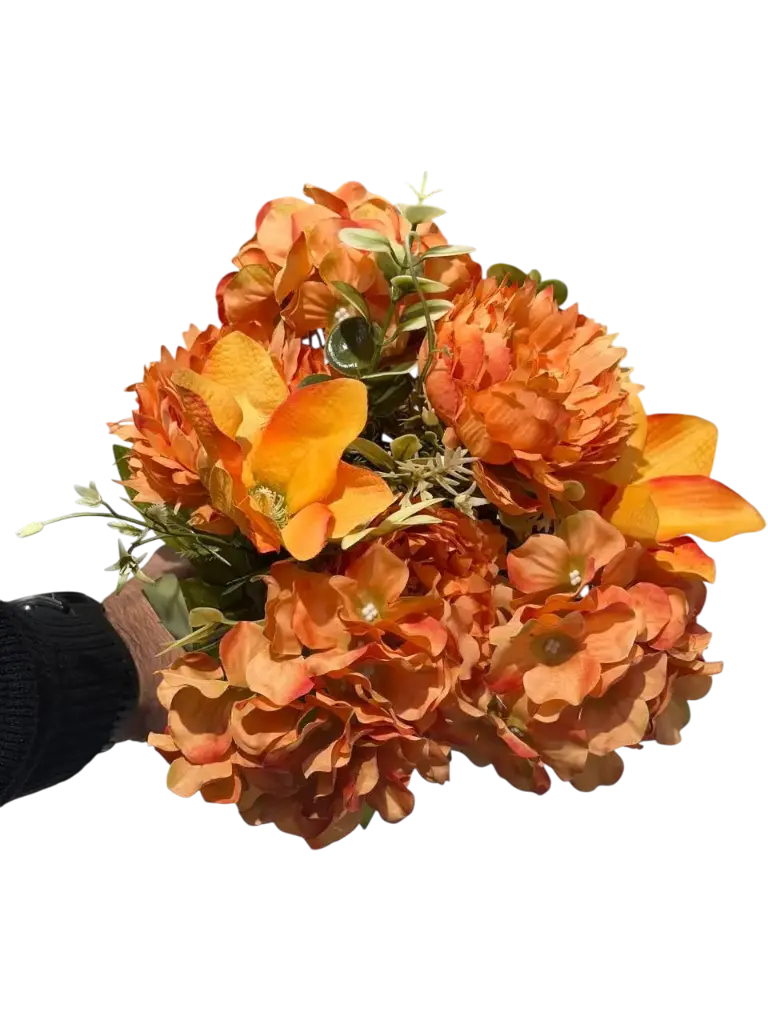 orange mix flowers