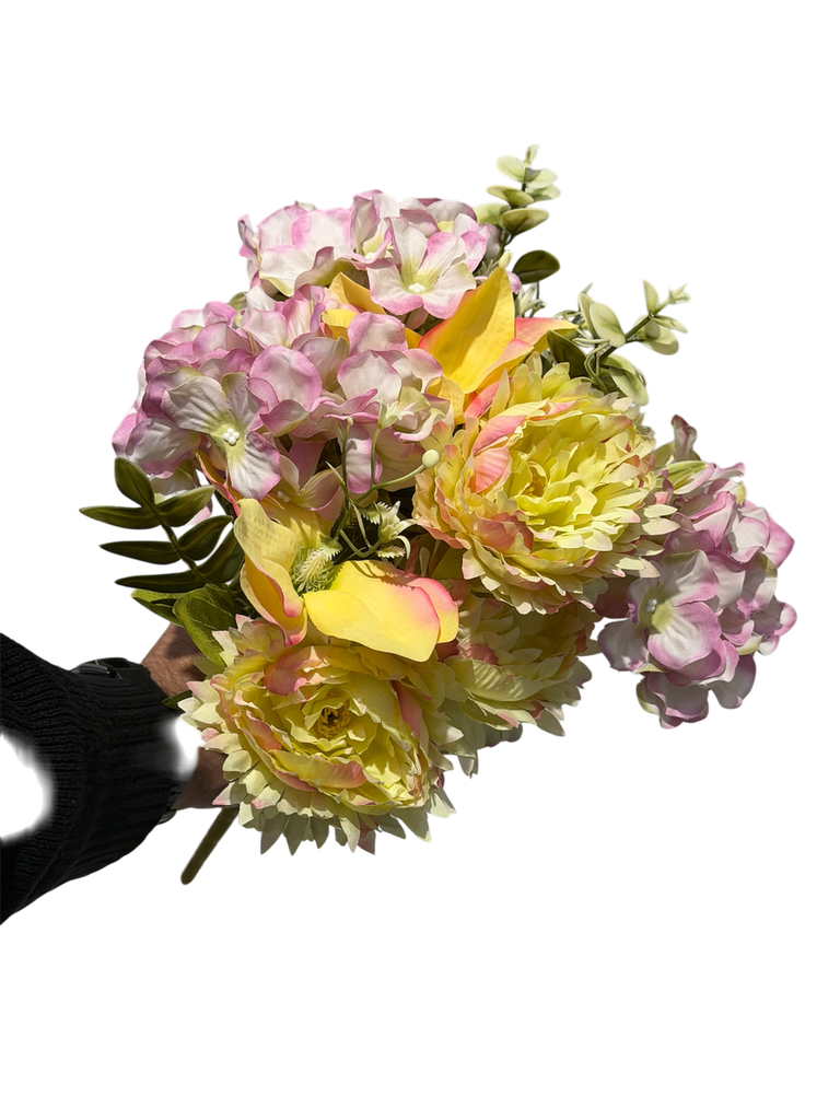 yellow mix flowers