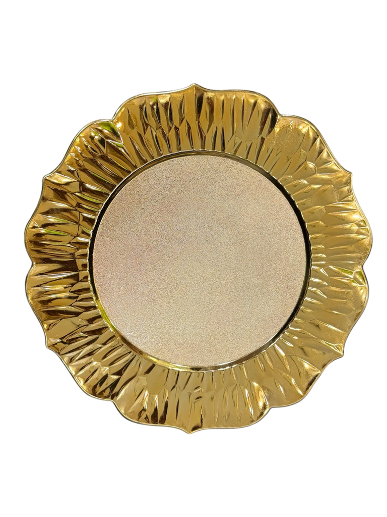 gold charger plate