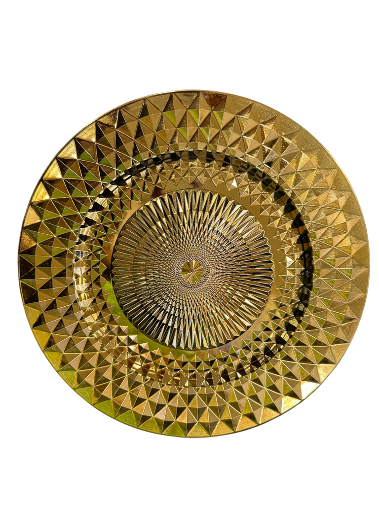 gold charger plate