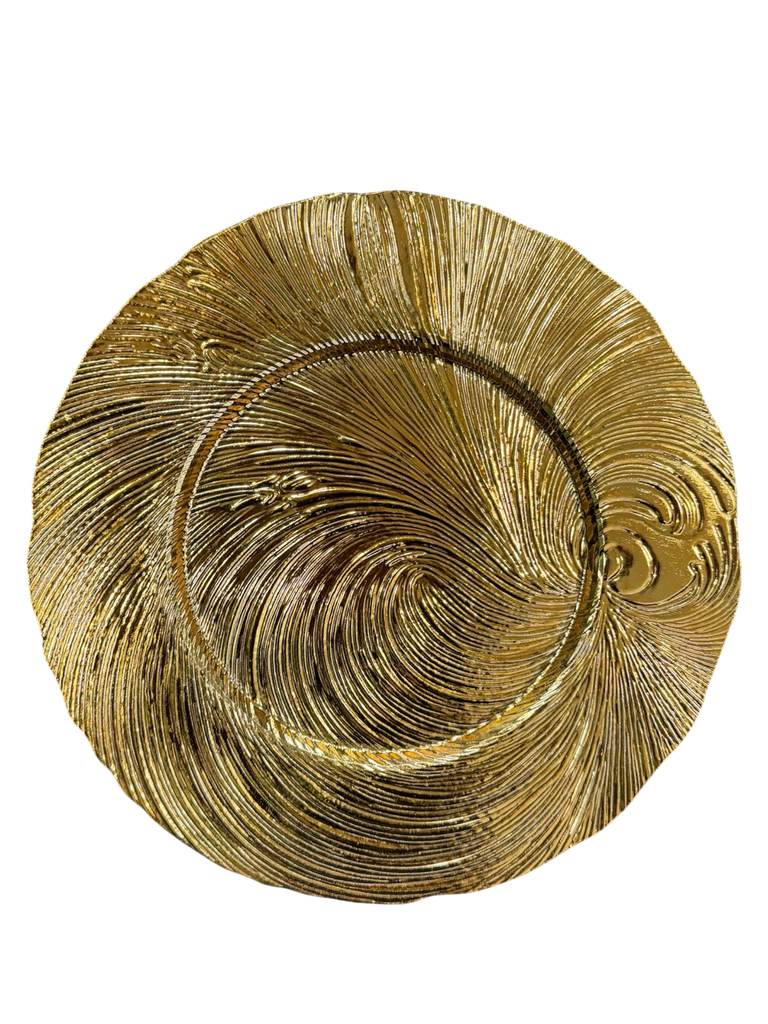 gold charger plate