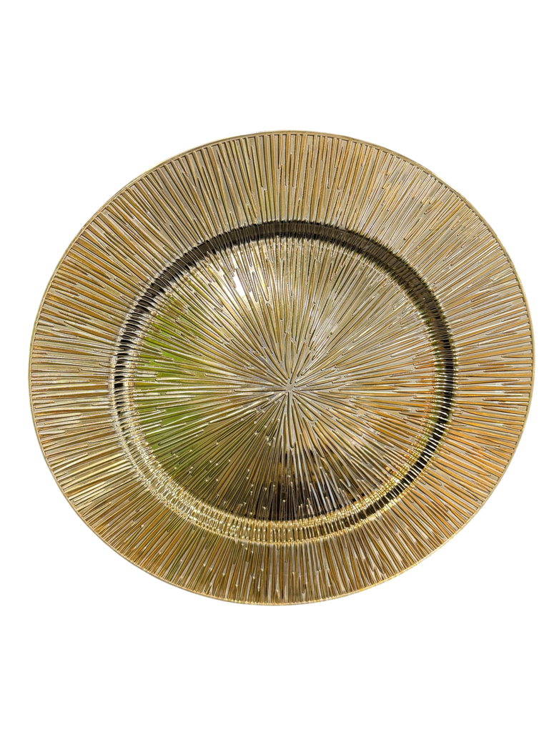 gold charger plate