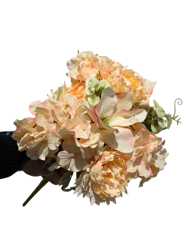 champagne mix flowers