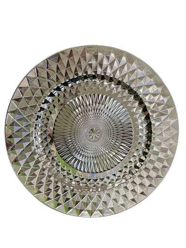 silver charger plate