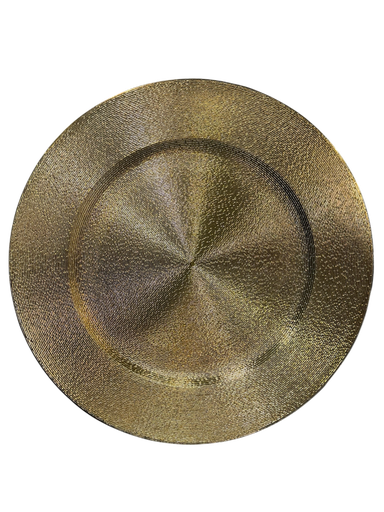gold charger plate