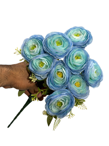 Ranunculus flower blue
